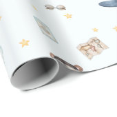 Adventure Aviation Beer Blue Plane Cadeaupapier (Rol Hoek)