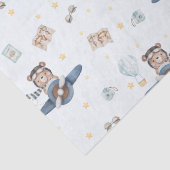 Adventure Aviation Beer Blue Plane Decoupage Tissuepapier (Detail)