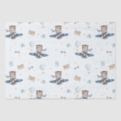 Adventure Aviation Beer Blue Plane Decoupage Tissuepapier (Voorkant)