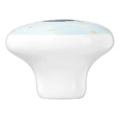 Adventure Aviation Schattige Beer Blue Plane Keramische Knop (Zijkant)