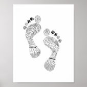 Adventure Await Barefoot Poster (Voorkant)