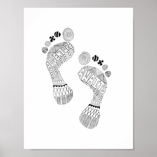 Adventure Await Barefoot Poster (Voorkant)