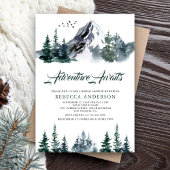 Adventure Await Mountain Forest Vrijgezellenfeest Kaart