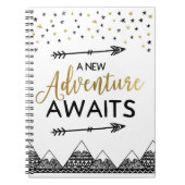 Adventure Await Notebook Notitieboek (Voorkant)