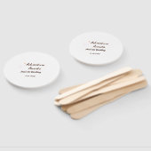 Adventure awaits 1st birthday name date planeretro handwaaier (Niet-gemonteerd)