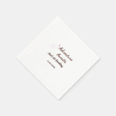 Adventure awaits 1st birthday name date planeretro servet (Hoek)