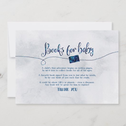 "Adventure Awaits" Aviation Baby shower Invitation Kaart (Achterkant)