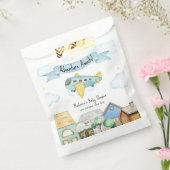 Adventure Awaits Aviator Airplane Baby Shower  Bedankzakje (Gezegeld)