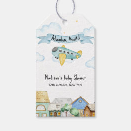Adventure Awaits Aviator Airplane Baby Shower  Cadeaulabel