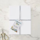Adventure Awaits Aviator Airplane Baby Shower  Cadeaulabel (Met Touw)