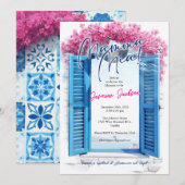 Adventure Awaits Baby shower Invitation for BOY Kaart (Voorkant / Achterkant)