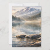 Adventure Awaits Bear & Cub Woodland Baby Shower Kaart (Achterkant)