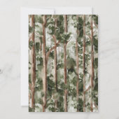 Adventure Awaits Beer Cub Twins Forest Baby shower Kaart (Achterkant)