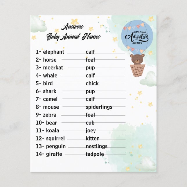 adventure awaits Beer fun baby beantwoordt dierens (Voorkant)