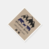 Adventure Awaits Beren Kraft Baby shower Napkins Servet (Hoek)