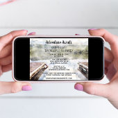 Adventure Awaits Boat Dock Lake Bachelorette Party Kaart