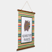Adventure Awaits Boho Beer Nursery Art Hangend Wandkleed (Gebogen)