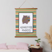 Adventure Awaits Boho Beer Nursery Art Hangend Wandkleed (Slaapkamer)