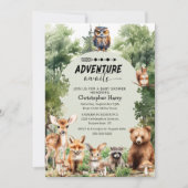 Adventure Awaits Boy Baby shower Kaart (Voorkant)