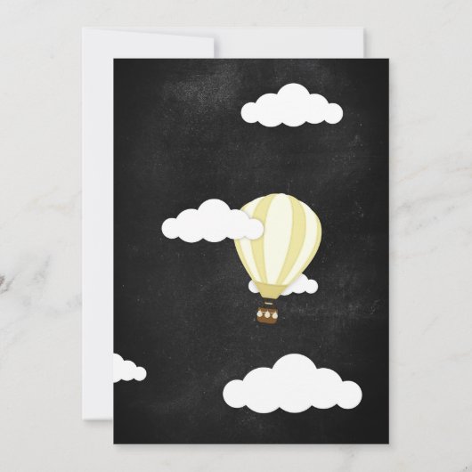 Adventure Awaits Boy Baby shower Uitnodiging (Achterkant)