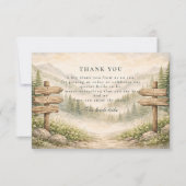 Adventure Awaits Bridal Shower Bedankkaart (Voorkant)