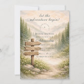 Adventure Awaits Bridal Shower Kaart (Voorkant)