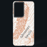 Adventure Awaits - Brownell Phone Case Samsung Galaxy Hoesje<br><div class="desc">Een contour-only orienteerkaart van de oude kolenmijnen bij het reservoir van Brownell.</div>