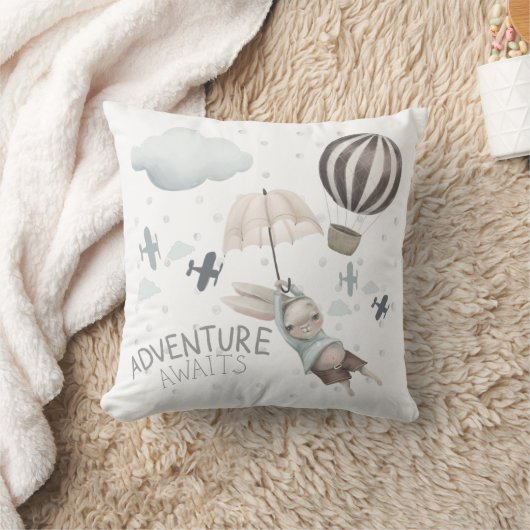 Adventure Awaits Bunny Sierkussen (Deken)