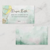 Adventure Awaits Diaper Raffle Informatiekaartje (Voorkant / Achterkant)