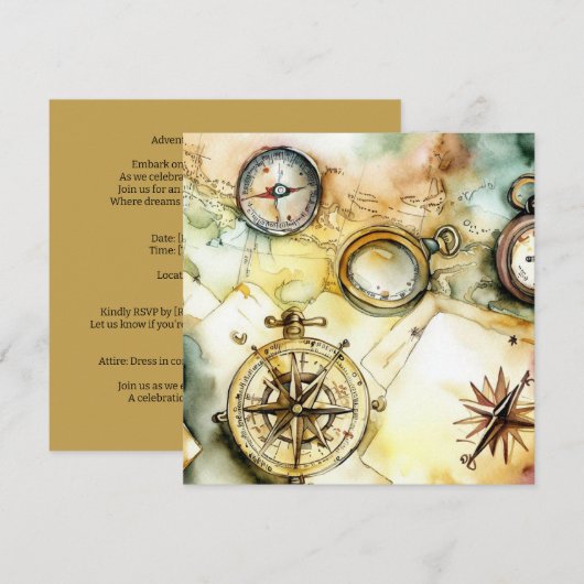 Adventure Awaits: Discovery Edition, een Baby show Kaart (Voorkant / Achterkant)