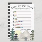 Adventure Awaits!Emoji Pictionary Baby shower Game (Voorkant / Achterkant)