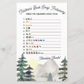 Adventure Awaits!Emoji Pictionary Baby shower Game (Voorkant)