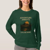 Adventure Awaits | Explore More Collection T-shirt (Voorkant)
