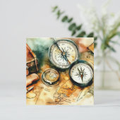 Adventure Awaits: Explorers' Edition, een Baby sho Kaart (Staand voorkant)