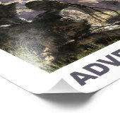 Adventure Awaits. Fantasy landscape Foto Afdruk (Hoek)