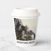 Adventure Awaits. Fantasy landscape Papieren Bekers (Achterkant)