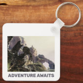Adventure Awaits. Fantasy landscape Sleutelhanger (Achterkant)