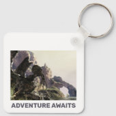 Adventure Awaits. Fantasy landscape Sleutelhanger (Achterkant)