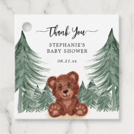 Adventure Awaits Forest Woodland Baby shower Bedankjes Labels