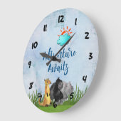 Adventure Awaits - Gorilla Hippo en Meerkat Grote Klok (Hoek)