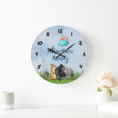 Adventure Awaits - Gorilla Hippo en Meerkat Grote Klok (Huis)