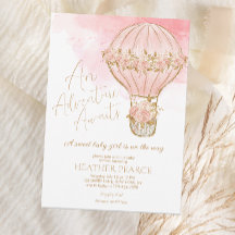 Adventure Awaits Hot Air Ballon Baby shower
