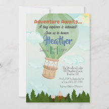 Adventure Awaits Hot Air Ballon Baby shower
