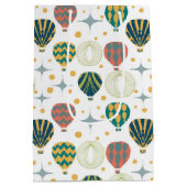 Adventure Awaits Hot Air Ballon Baby shower Medium Cadeauzakje (Achterkant)