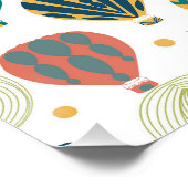 Adventure Awaits Hot Air Ballon Baby shower Perfect Poster (Hoek)