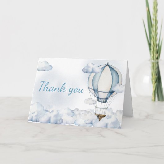 Adventure Awaits Hot Air Ballon Bedankkaart (Voorkant)