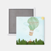 Adventure Awaits Hot Air Ballon Magneet (Voorkant / Achterkant)