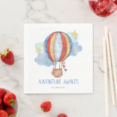 Adventure Awaits Hot Air Ballon Nursery Baby Kinde Servet (Insitu)