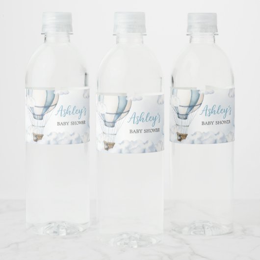 Adventure Awaits Hot Air Ballon Waterfles Etiket (Flessen)