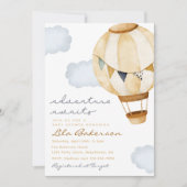 Adventure Awaits Hot Air Ballonuitnodiging Kaart (Voorkant)